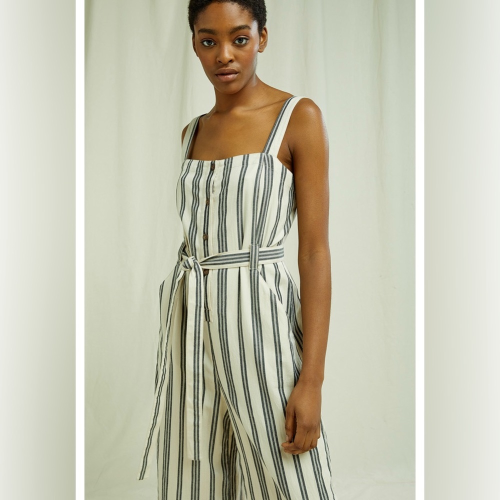 People Tree Rena Stripe Jumpsuit - Picture 6 of 13